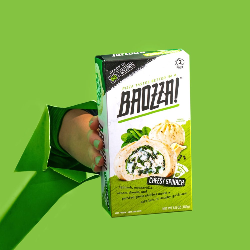 Baozza Cheesy Spinach dumplings